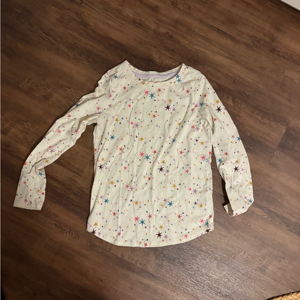 Girls Cat & Jack Starry Cream Kids Shirt